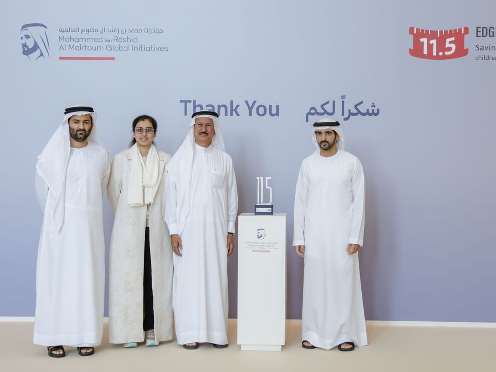 Hamdan bin Mohammed meets with donors, contributors of Edge of Life campaign