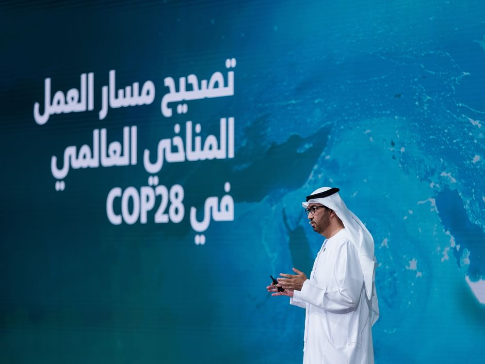 في جلسة ضمن اجتماعات حكومة الإمارات .. سلطان الجابر: بدعم القيادة سيكون COP28 محطة تاريخية ترسخ دور الإمارات في بناء مستقبل أفضل لكوكب الأرض