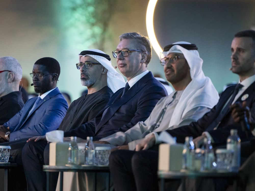 خالد بن محمد بن زايد يشهد جانباً من الجلسات الحوارية ضمن"أسبوع أبوظبي للاستدامة 2026"