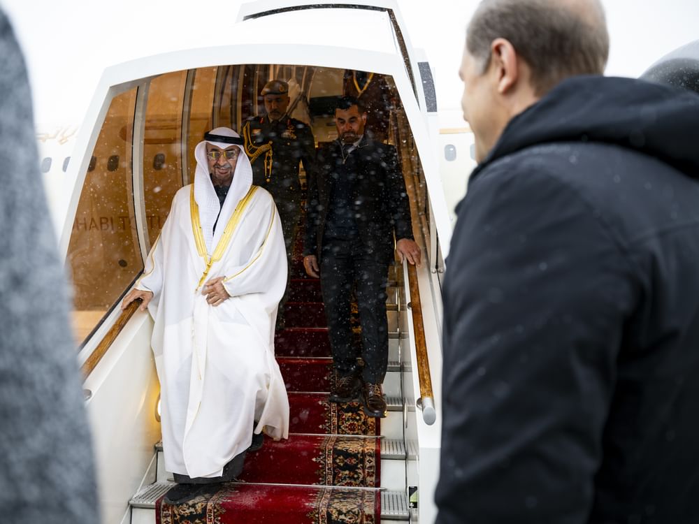 UAE President arrives in Moscow on official visit