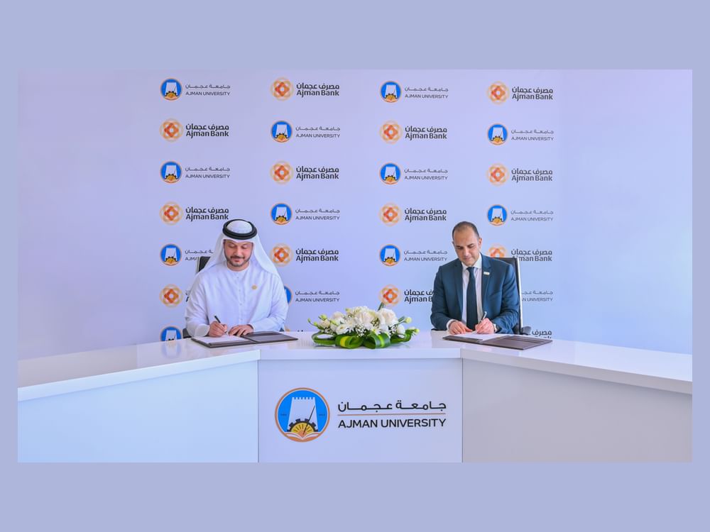 Ajman University, Ajman Bank sign agreement to establish Financial Markets Lab