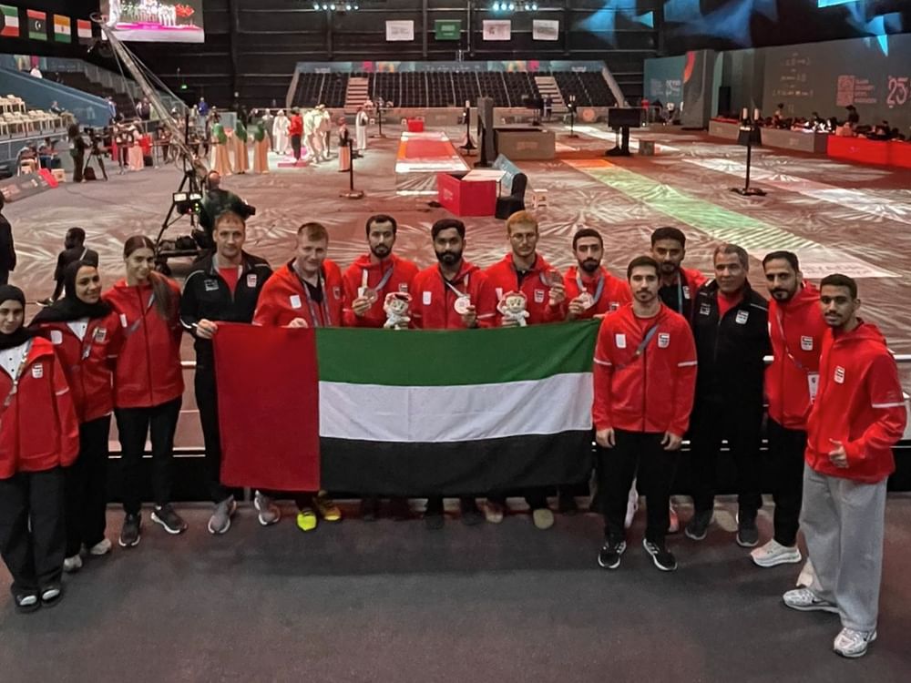 اتحاد المبارزة: ميدالية التضامن الإسلامي تعزز حضور الإمارات القاري