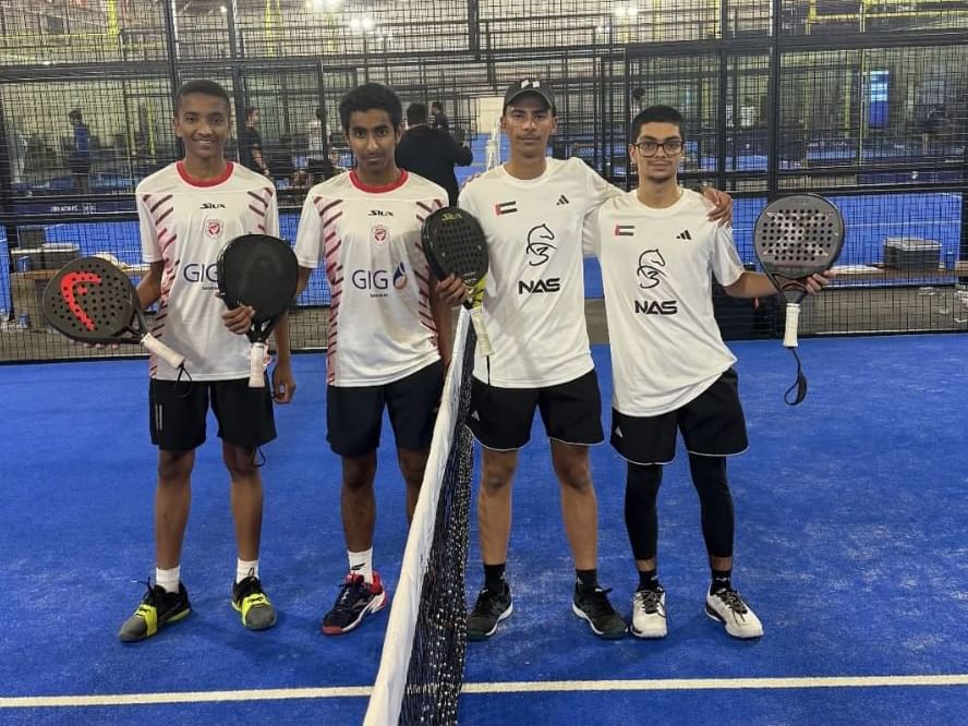 L'équipe de Padel des Émirats arabes unis se qualifie pour les demi-finales de la Coupe d'Asie junior