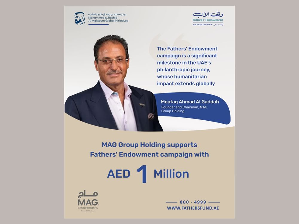 MAG Group Holding contributes AED1 million to Fathers' Endowment campaign