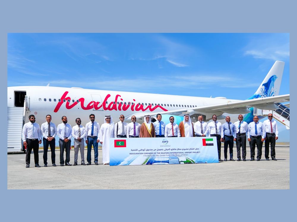 Fundo de Desenvolvimento de Abu Dhabi inaugura obras do Aeroporto Internacional de Maafaru, nas Maldivas
