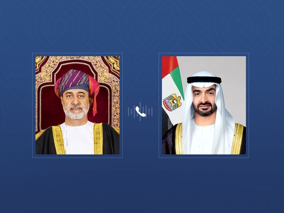 صدر شیخ محمد بن زاید اور سلطان ہيثم بن طارق کا خطے کی صورتحال اور دوطرفہ تعاون پر تبادلۂ خیال