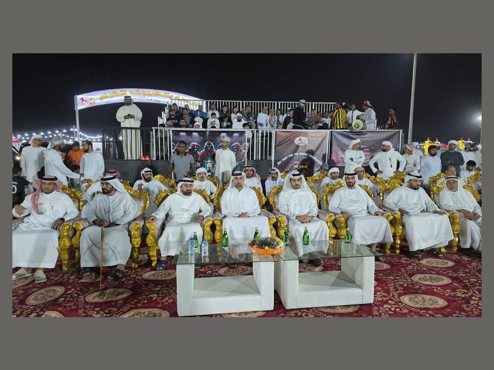 علي بن طالب القاسمي يشهد ختام بطولة ملتقى الوفاء خورخوير برأس الخيمة