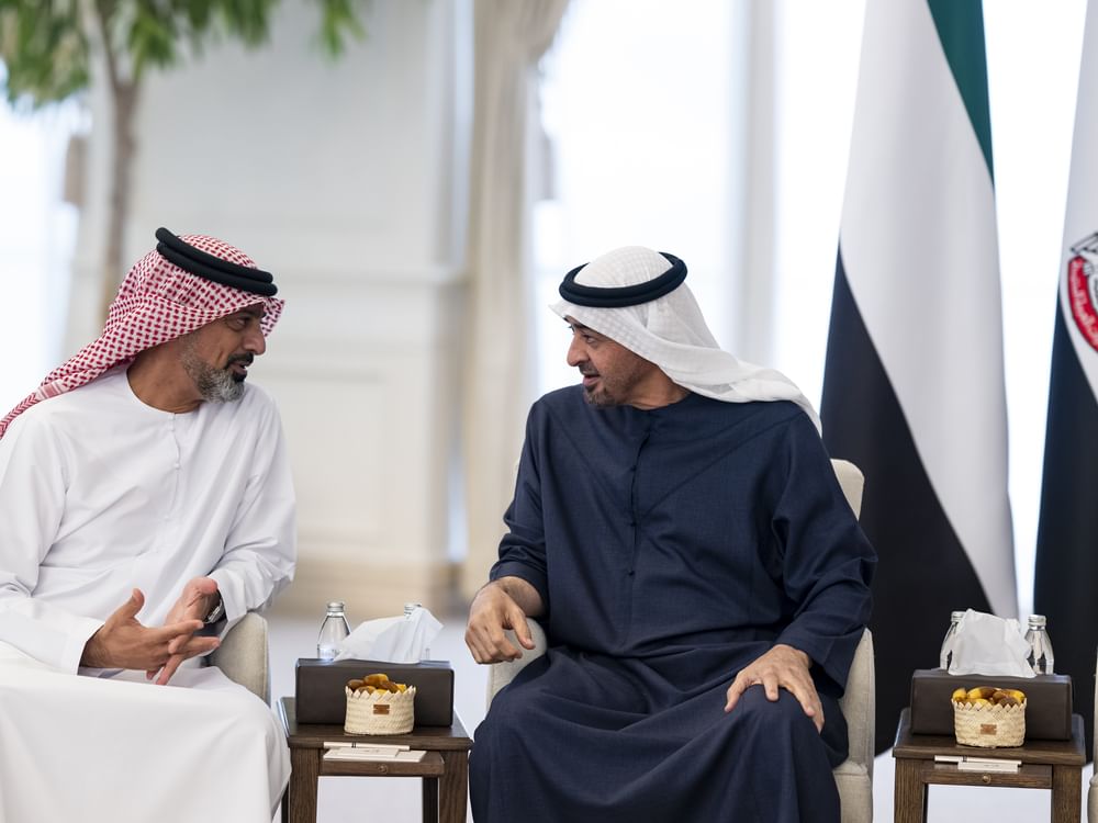 UAE President receives Ajman Crown Prince