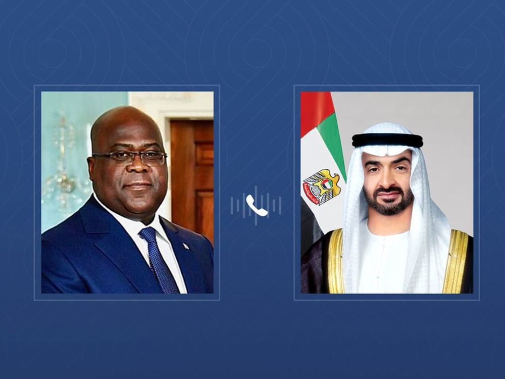 UAE and DR Congo Presidents discuss strengthening cooperation under Comprehensive Economic Partnership Agreement