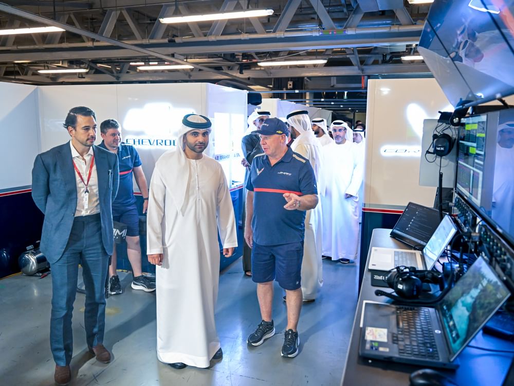 Mansoor bin Mohammed attends third round of Asian Le Mans Series at Dubai Autodrome