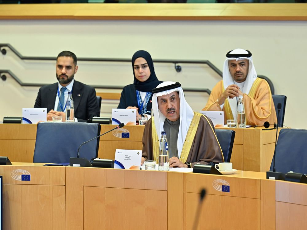 صقر غباش: أمن الخليج وأوروبا لم يعودا ملفين منفصلين والشراكة الإستراتيجية تتطلب التزامات واضحة ومتبادلة