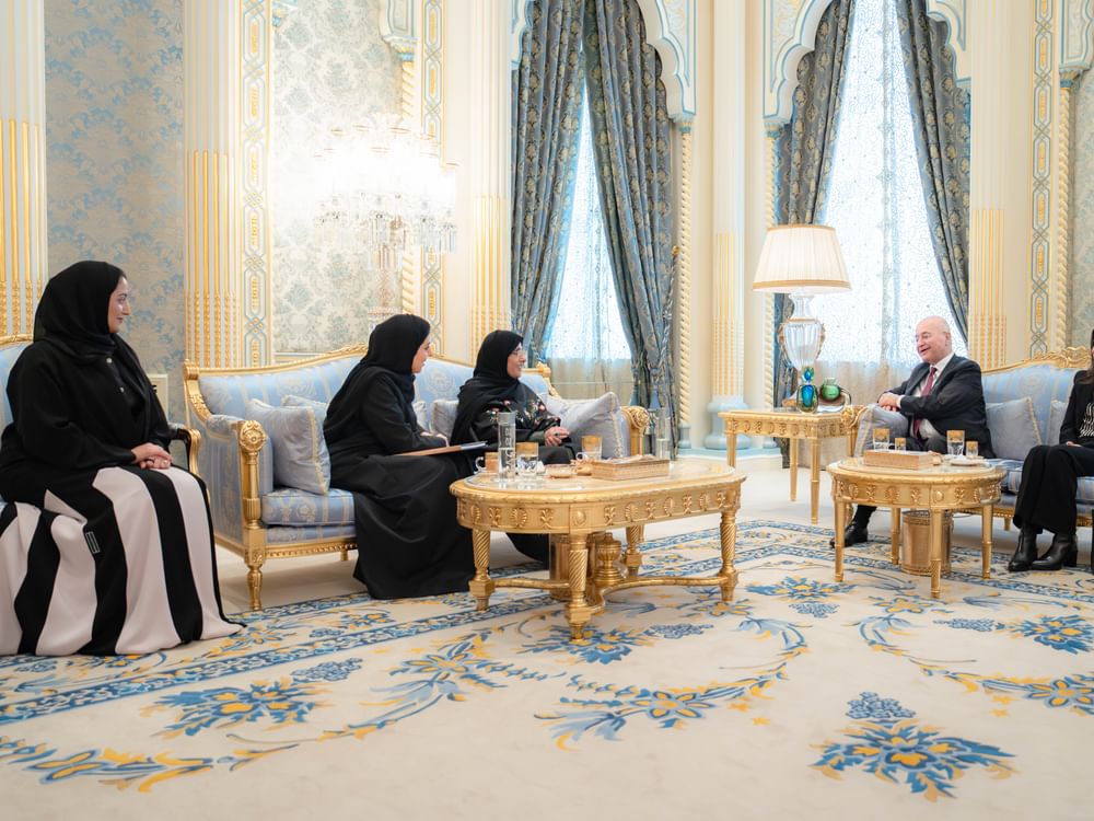 Jawaher Al Qasimi receives newly-appointed UN High Commissioner for Refugees