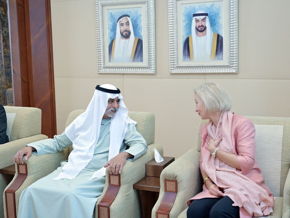 Nahyan bin Mubarak receives US Ambassador to UAE