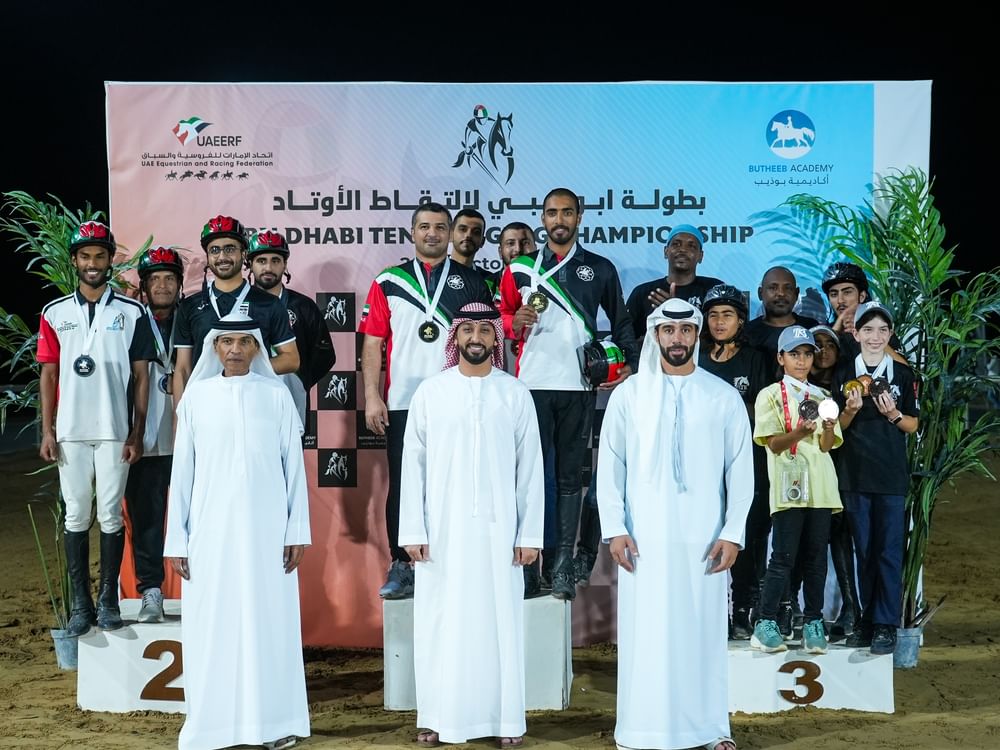 "بوذيب1" يتصدر الفرق وشبيلي بطل الفردي في بطولة أبوظبي لالتقاط الأوتاد