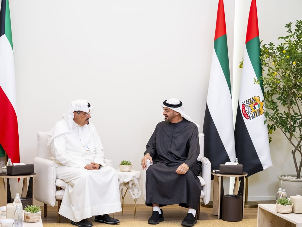 Le président des Émirats arabes unis s’entretient avec le Premier ministre koweïtien en marge du Sommet mondial des gouvernements 2026