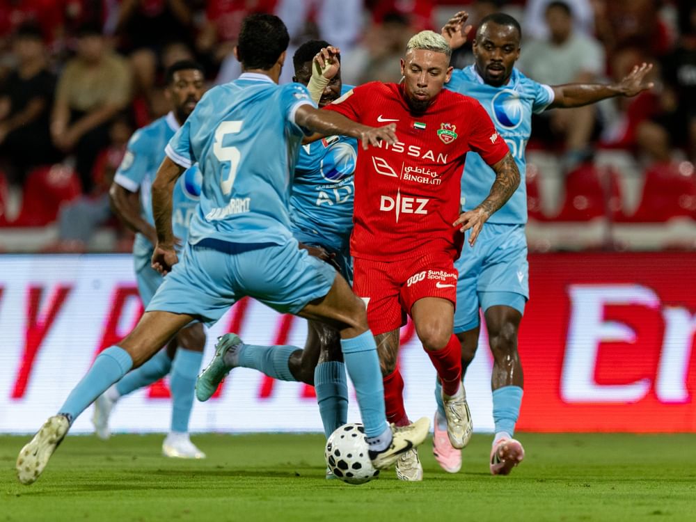فوز شباب الأهلي على بني ياس في دوري أدنوك للمحترفين