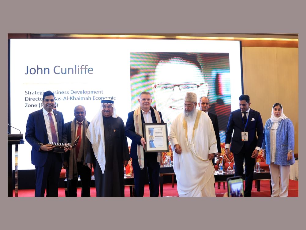 വാർഷിക ഇന്ത്യ ജിസിസി അച്ചീവേഴ്‌സ് അവാർഡ് 2024; ജിസിസിയിലെ മികച്ച പ്രത്യേക സാമ്പത്തിക മേഖലയായി റാസൽ ഖൈമ ഇക്കണോമിക് സോൺ