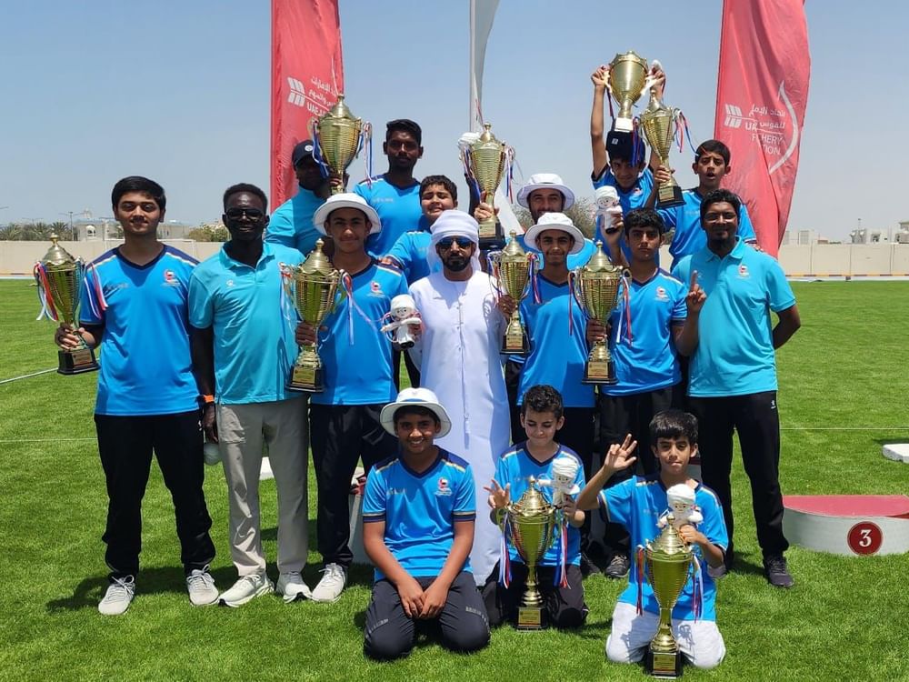 "المدام" يحصد 11 كأسا بمنافسات نهائي دوري القوس والسهم