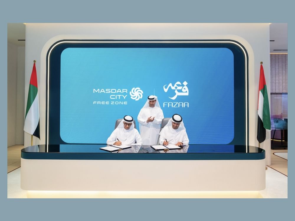 Masdar City Free Zone signs Fazaa partnership, first for Abu Dhabi free zone