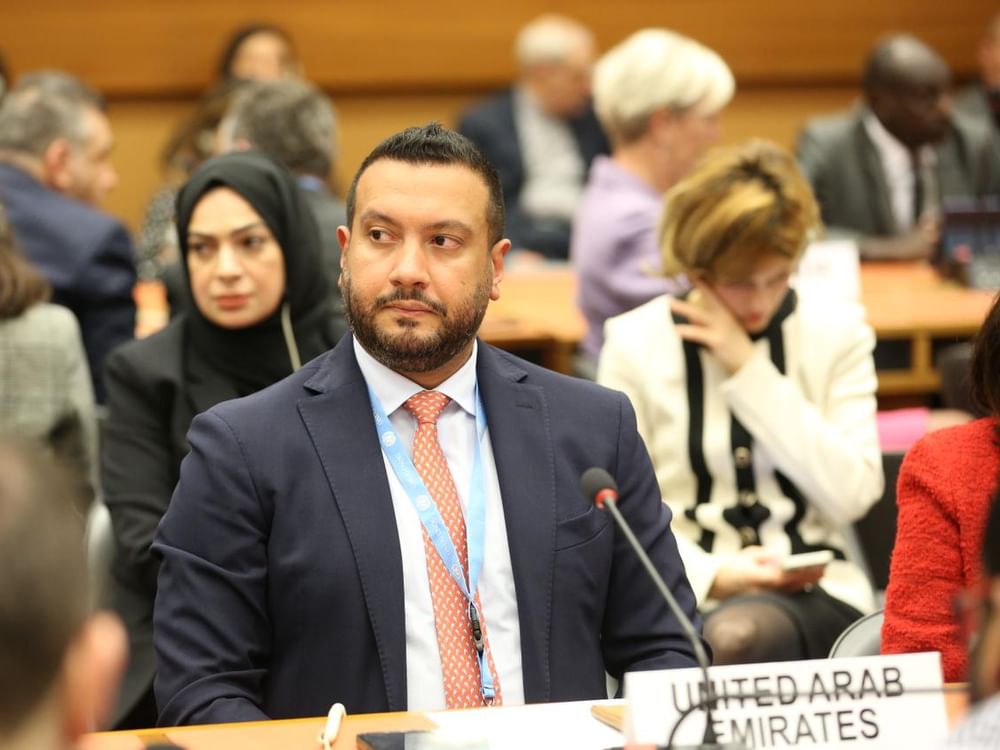 Al Musharakh affirms UAE’s collaboration with international community to achieve an immediate ceasefire in Gaza