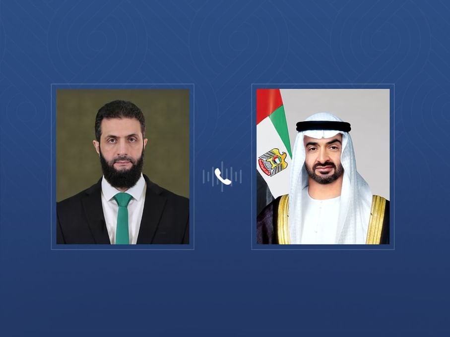El presidente de Emiratos recibe una llamada del presidente sirio y ambos intercambian felicitaciones por el Eid al-Adha