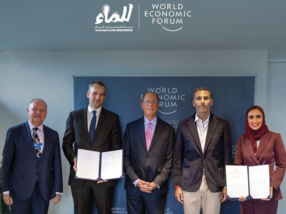 Mohamed bin Zayed Water Initiative, World Economic Forum sign partnership to accelerate innovation, adoption of water solutions