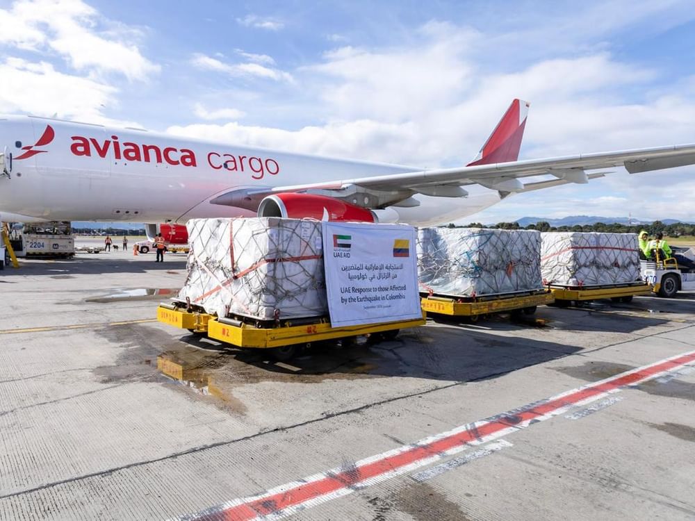 UAE continues its humanitarian efforts, sends humanitarian aid to Colombia