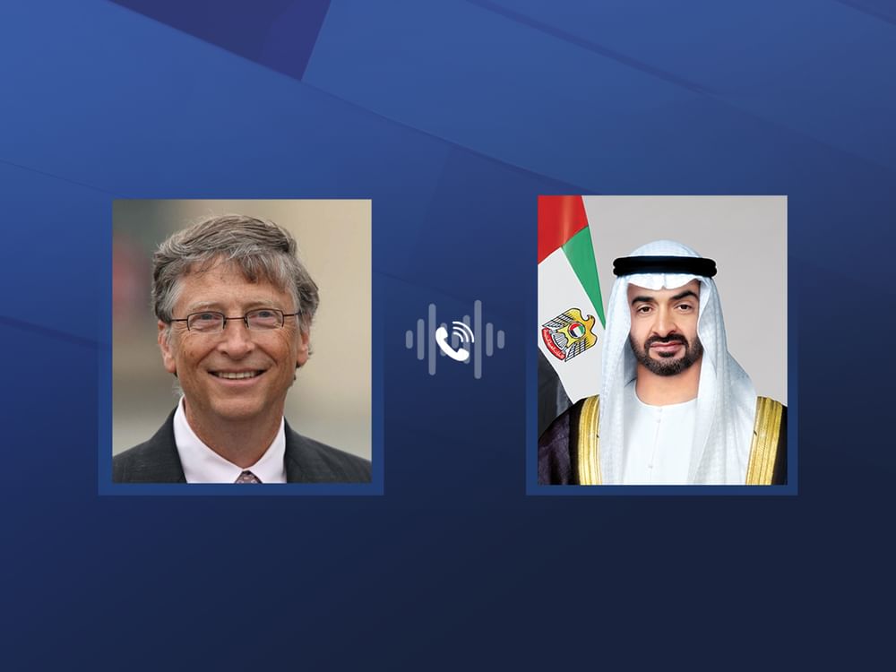 UAE President, Bill Gates discuss ways to enhance humanitarian cooperation
