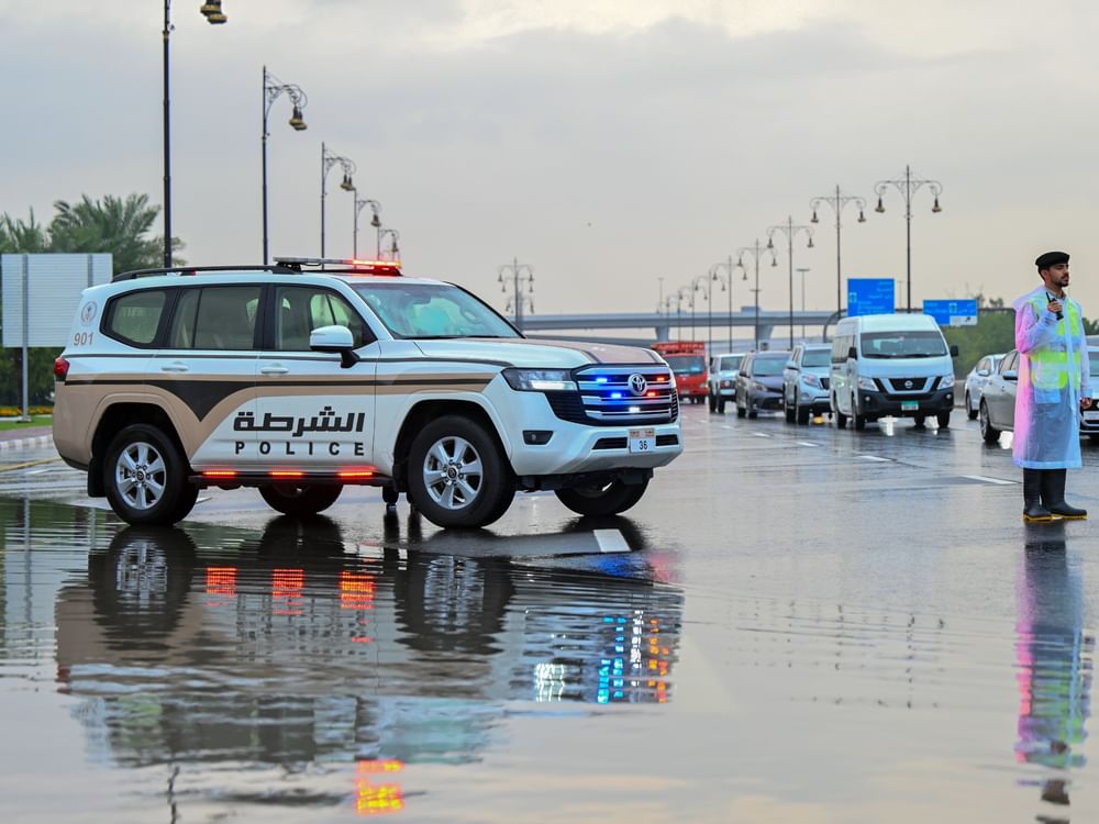Sharjah Police contain weather system, ensure public safety