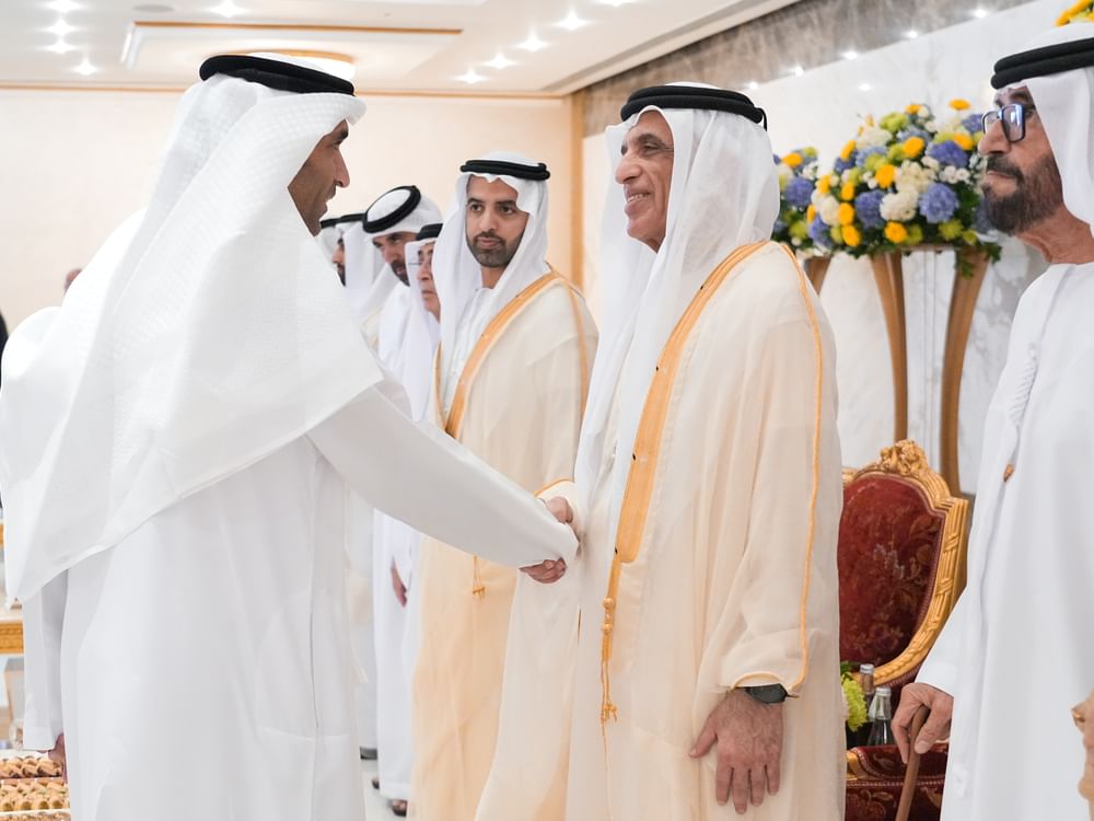 Saud bin Saqr continues receiving Eid Al-Fitr well-wishers