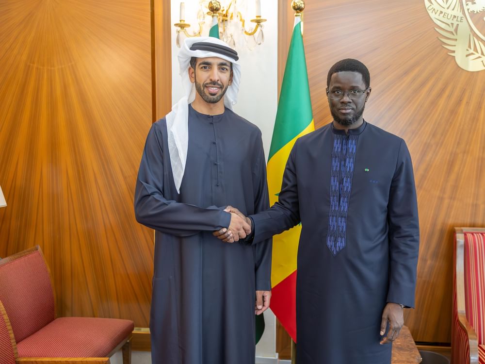 Presidente do Senegal recebe ministro de Estado dos Emirados em Dacar