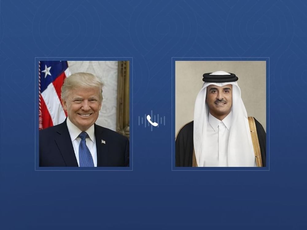 Qatar's Emir, US President discuss efforts to de-escalate tensions between Washington and Iran