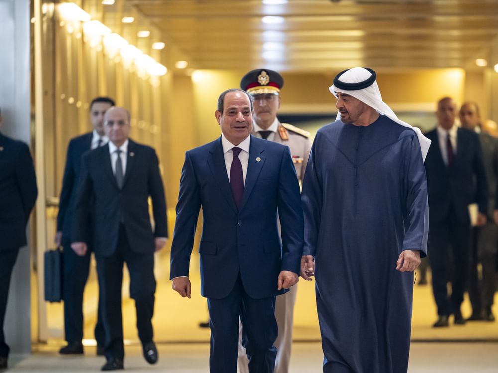 UAE President receives Egyptian President on fraternal visit