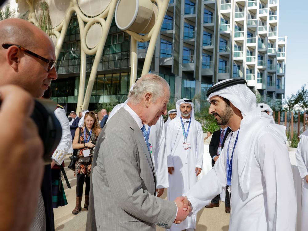 Hamdan Bin Mohammed Meets With King Charles Iii On The Sidelines Of Cop28 In Dubai Emirates