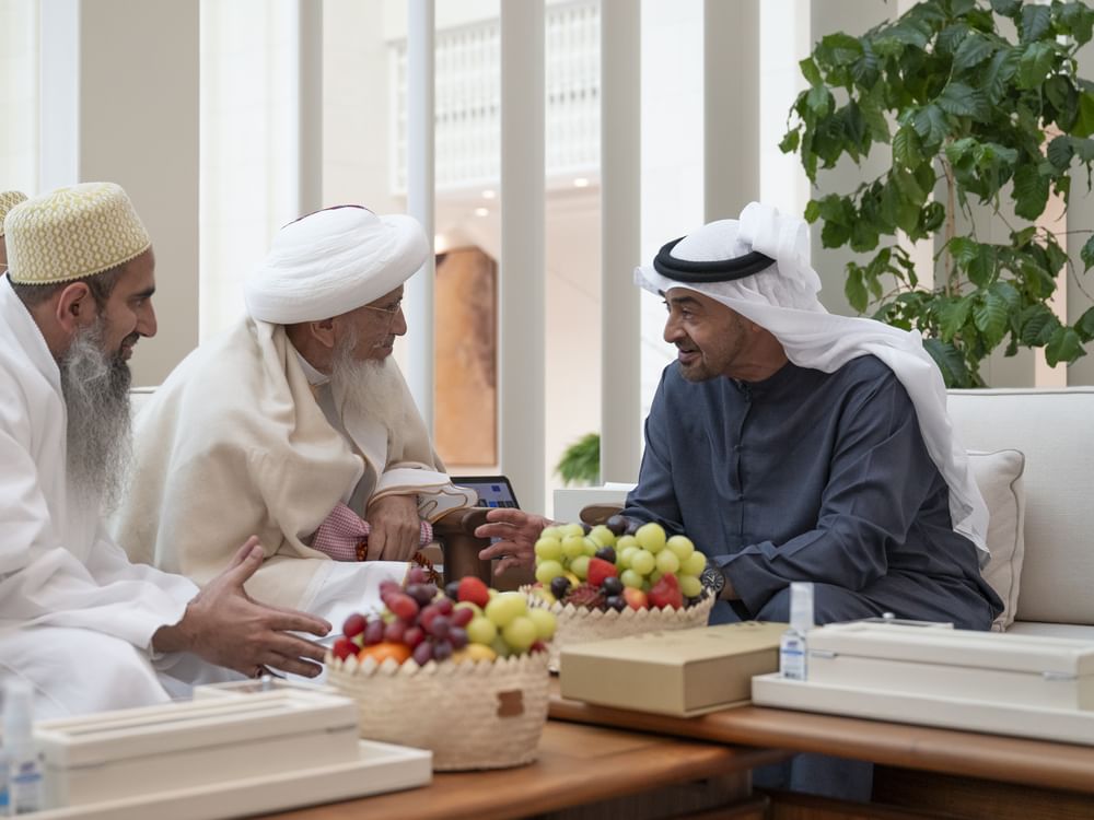UAE President receives Sultan of Dawoodi Bohra community