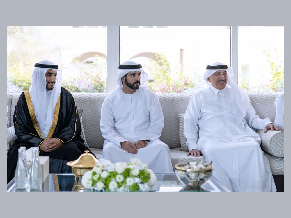 حمدان بن محمد يحضر أفراح القعود والسبوسي