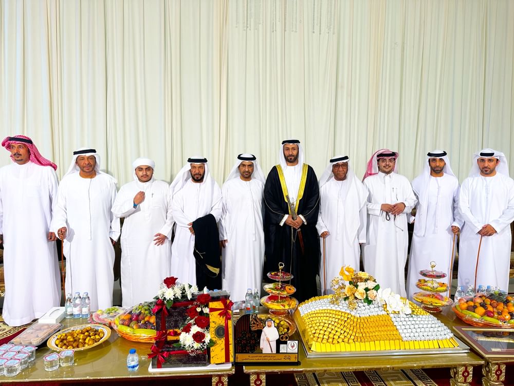ماجد بن سلطان وفيصل بن خالد يحضران حفل زفاف علي خلفان النقبي في رأس الخيمة