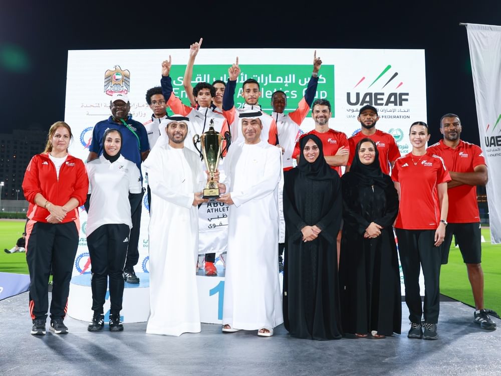 "أبوظبي لألعاب القوى" يحصد 58 ميدالية و10 أرقام قياسية في كأس الإمارات