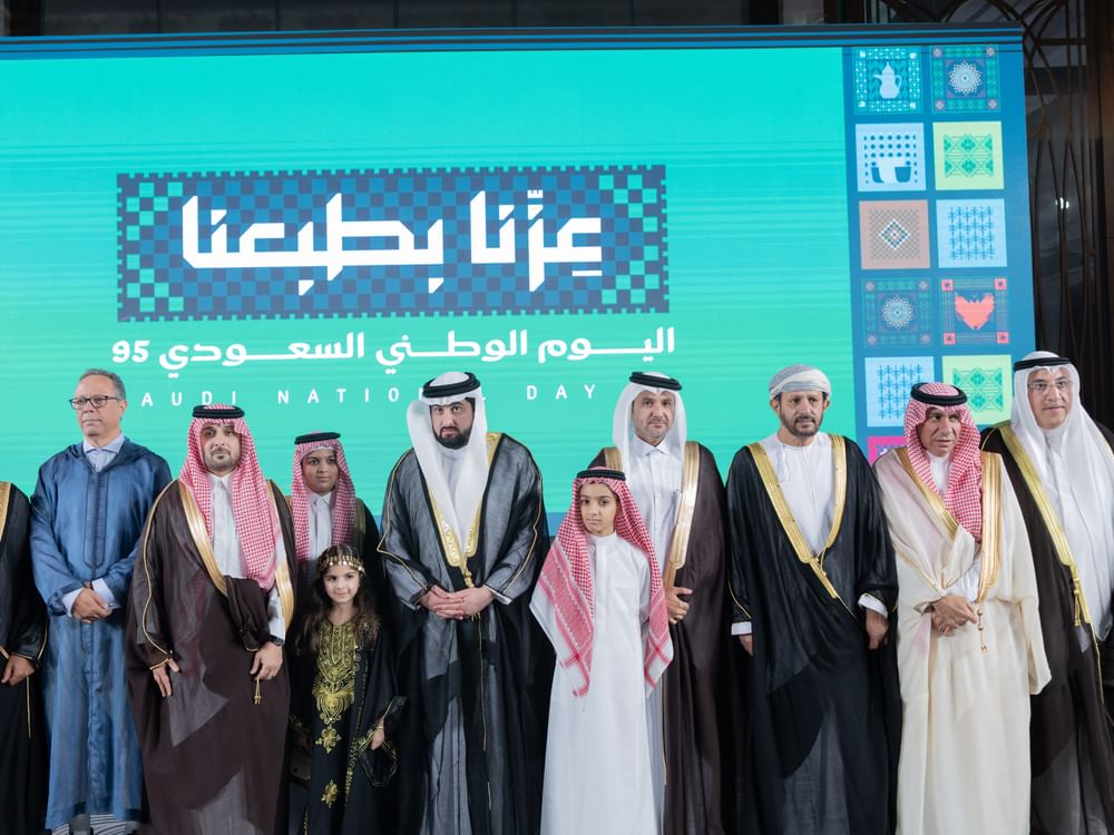 Ahmed bin Mohammed attends Saudi Arabia’s National Day reception in Dubai