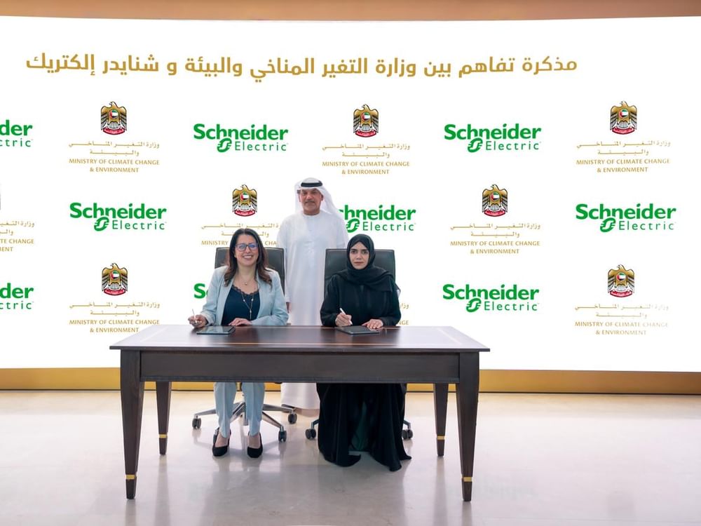 Ministry of Climate Change and Environment, Schneider Electric collaborate to drive UAE’s green goals