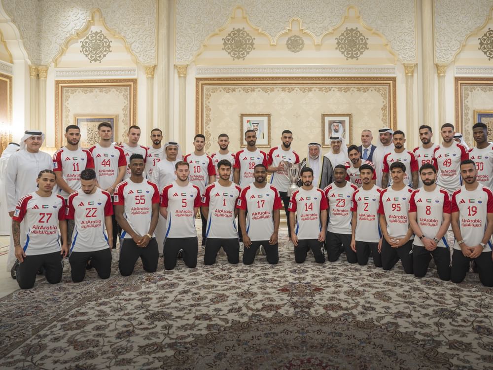Sharjah Ruler receives Asian champions, grants team AED20 mn reward