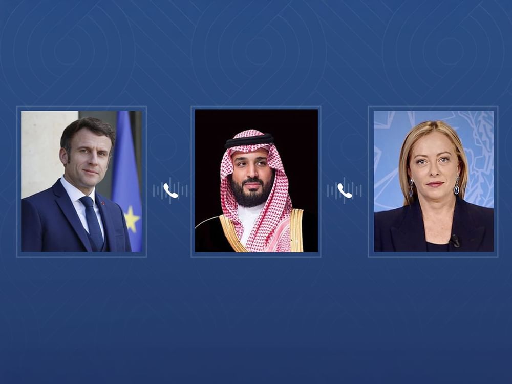 Príncipe herdeiro da Arábia Saudita reforça prioridade da redução de tensões na região, em ligações com presidente da França e primeira-ministra da Itália