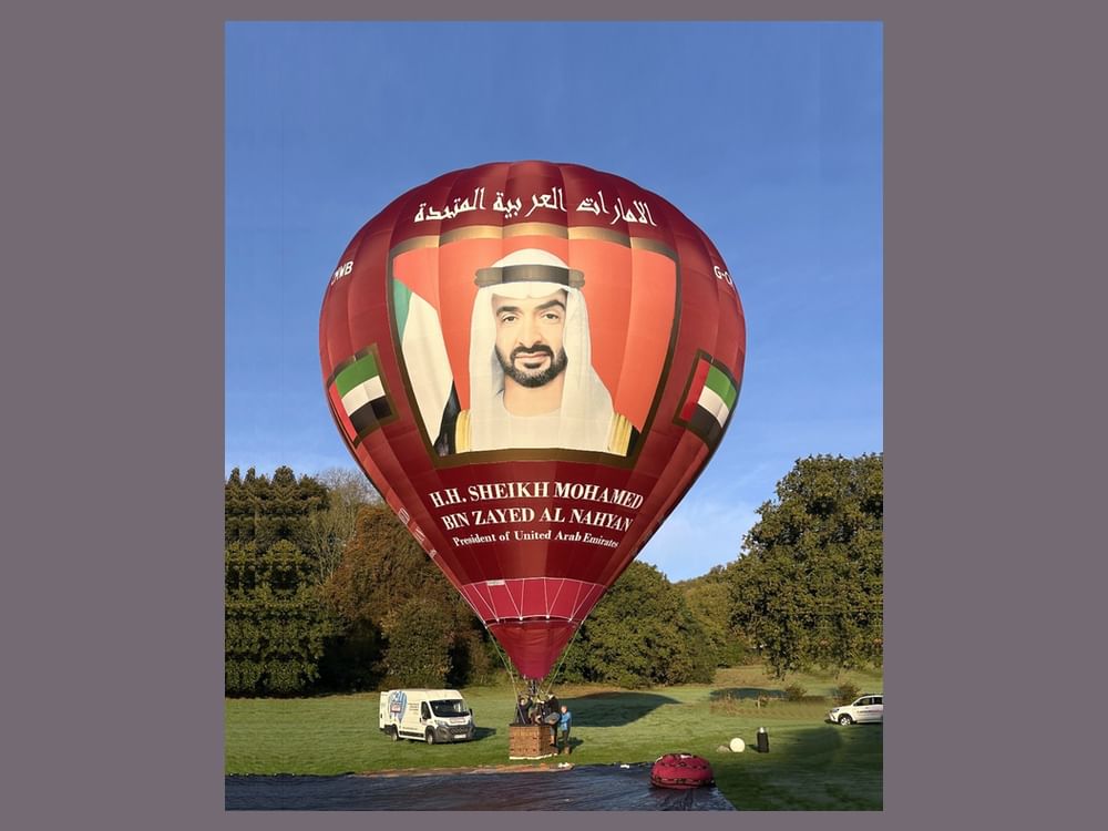 فريق منطاد الإمارات يدشن منطاد "UAE 1" من العاصمة البريطانية