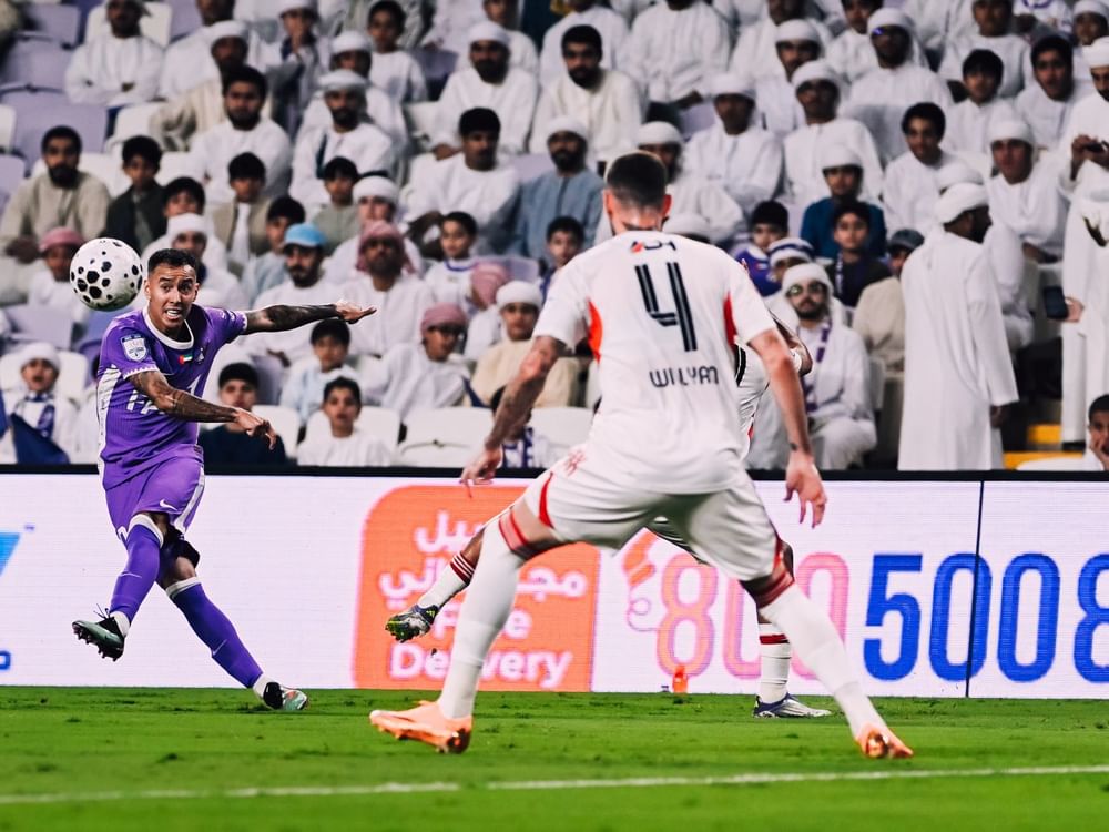 تعادل إيجابي للعين مع الجزيرة في دوري أدنوك للمحترفين