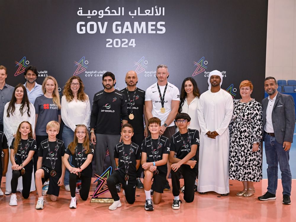 Hamdan bin Mohammed meets with winners of Gov Games 2024 Emirates