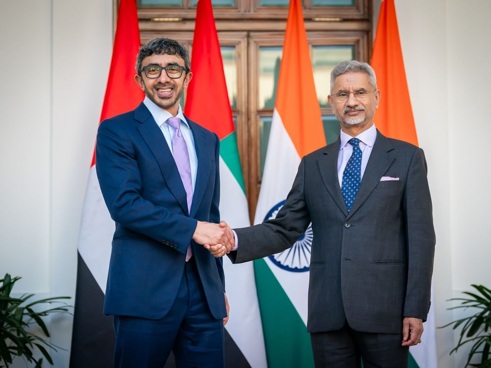 Abdullah bin Zayed, External Affairs Minister of India co-chair 15th India-UAE Joint Commission Meeting