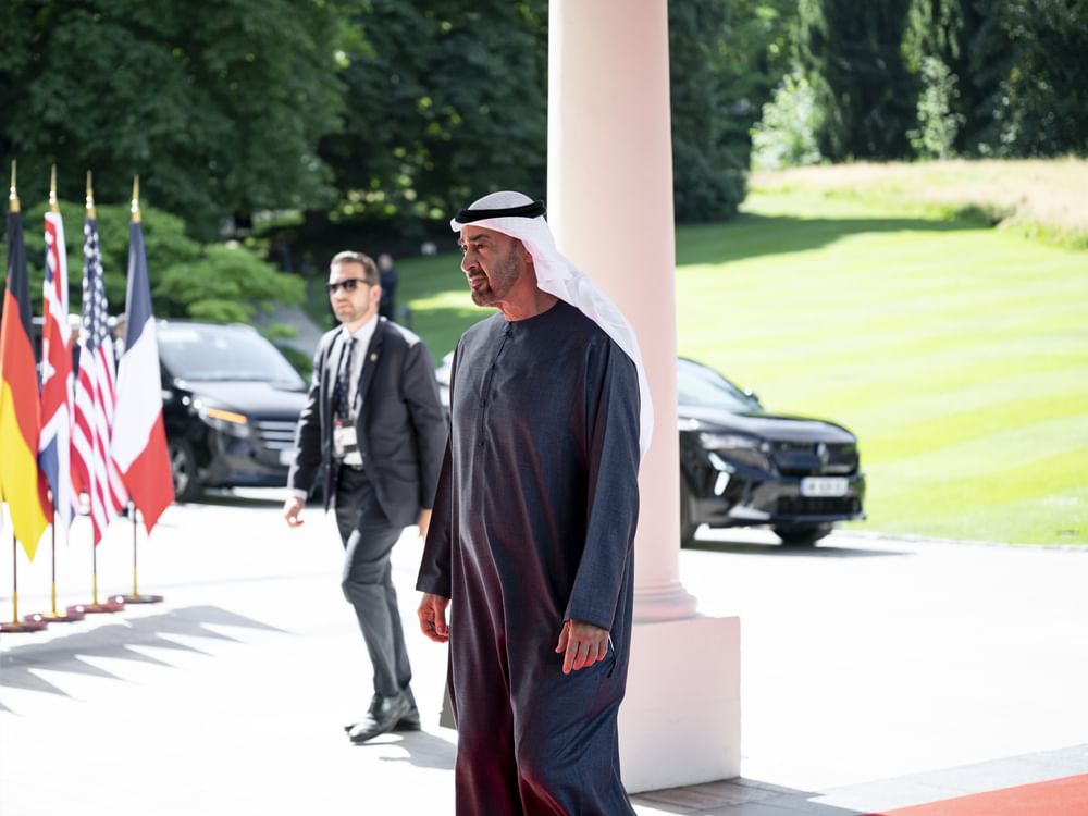 UAE President arrives at G7 Summit venue in France