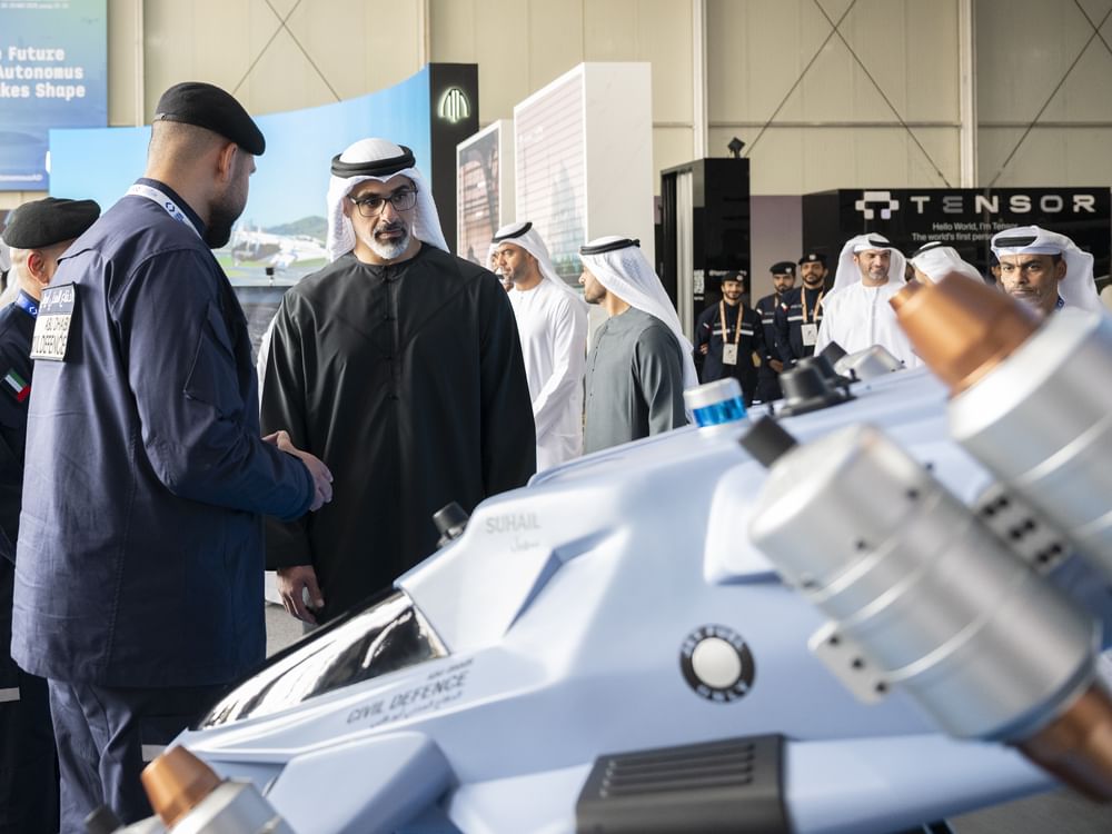 Khaled bin Mohamed bin Zayed attends second edition of DRIFTx exhibition 