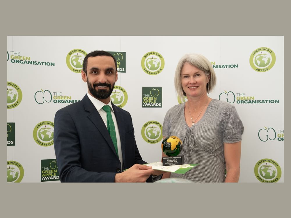 Abu Dhabi Environment Agency wins gold at Green World Awards 2025