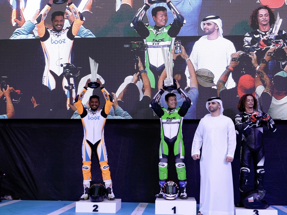 Mansoor bin Mohammed crowns Japanese rider Hikari Okubo as winner of inaugural Dubai Electric Scooter Cup